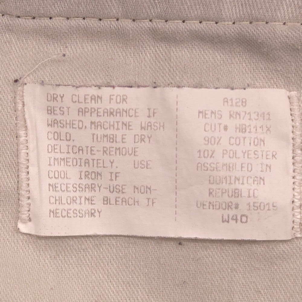 VTG 90s LL Bean Corduroy Pants Pleated Front Gray‎ Mens 40x32 - Picture 4 of 8